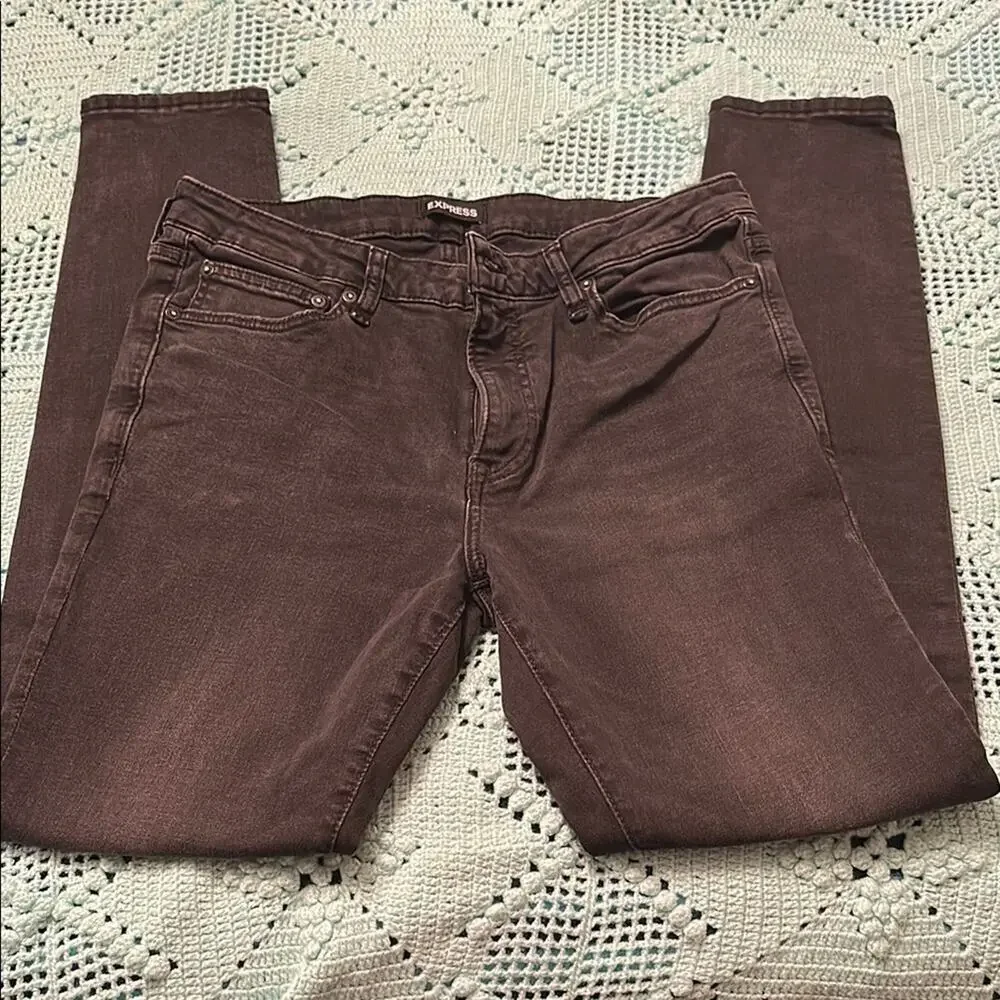 Express Black Super Skinny Jeans - 34 by 34